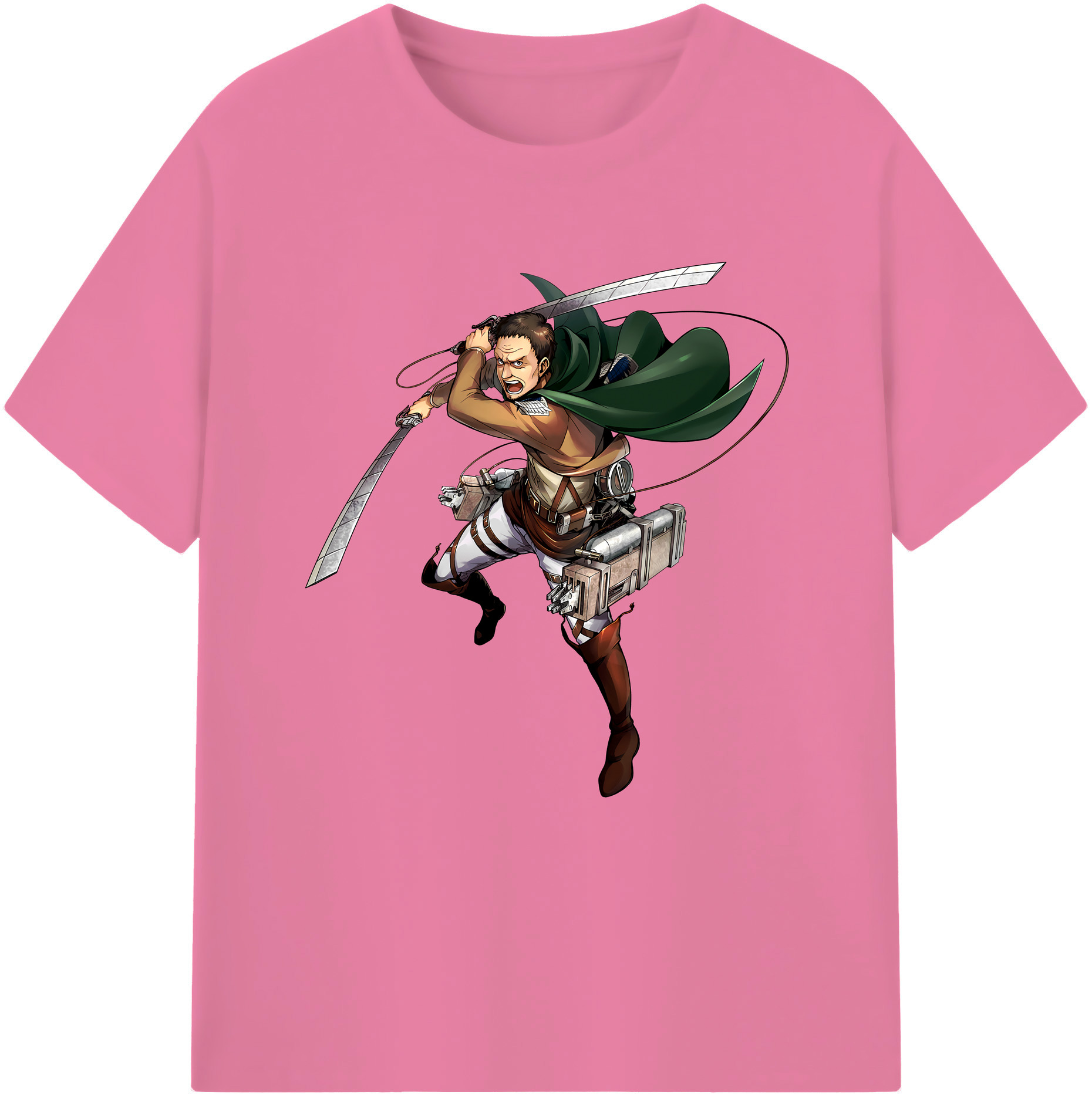 （画像用） 進撃の巨人 Attack on Titan 綿100％半袖Tシャツ（フロントプリント）